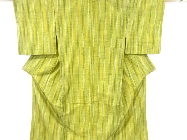 JAPANESE KIMONO / VINTAGE KIMONO / FUSHI TSUMUGI / WOVEN KASURI PATTERN